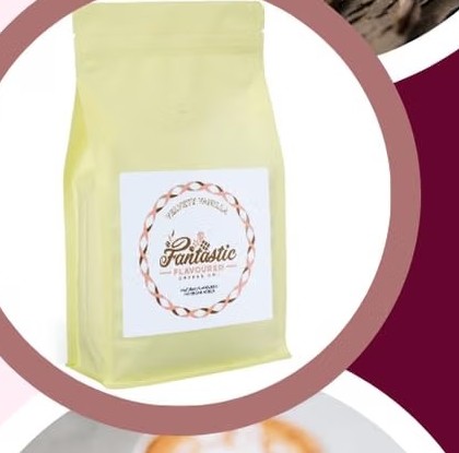 Fantastic Flavoured Coffee Co. Velvety Vanilla coffee beans, medium roast, 1kg