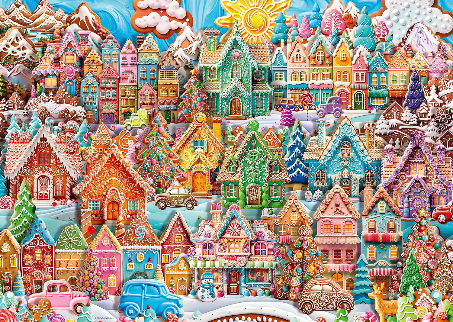 Ravensburger Christmas Cookie Village 1000-piece jigsaw box