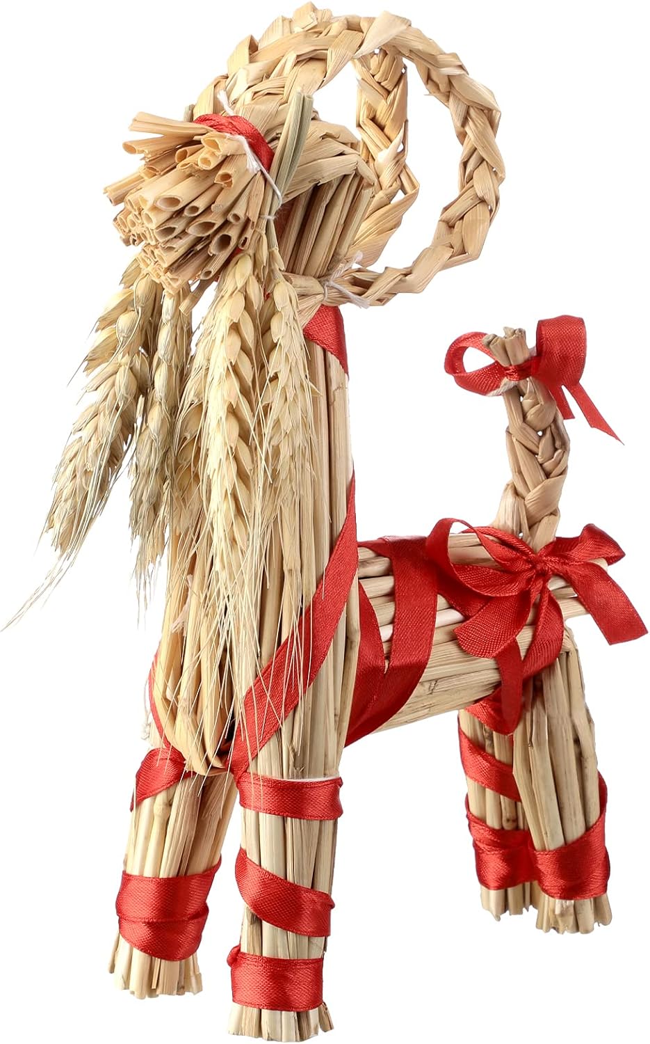 Traditional Swedish straw Yule goat