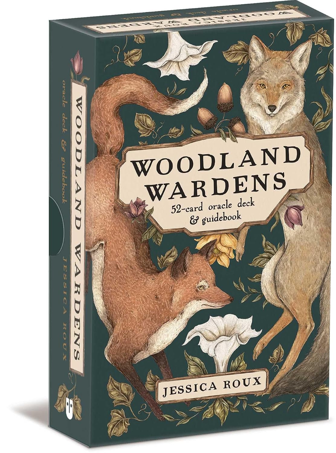 Woodland Wardens oracle deck box illustrated with woodland animals and plants